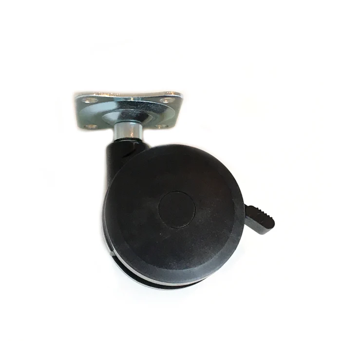 CASTER RUBBER 3" W/PLATE
